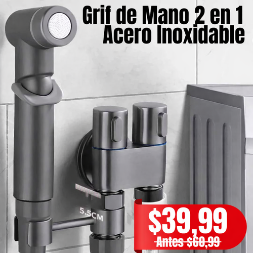 Grifo 2 en 1 con Rociador | Más Comodidad y Ahorro de Agua en Segundos